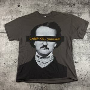 Vintage CKY Shirt Size XL Rare Print BAM EMO Goth Edgar Allen Poe